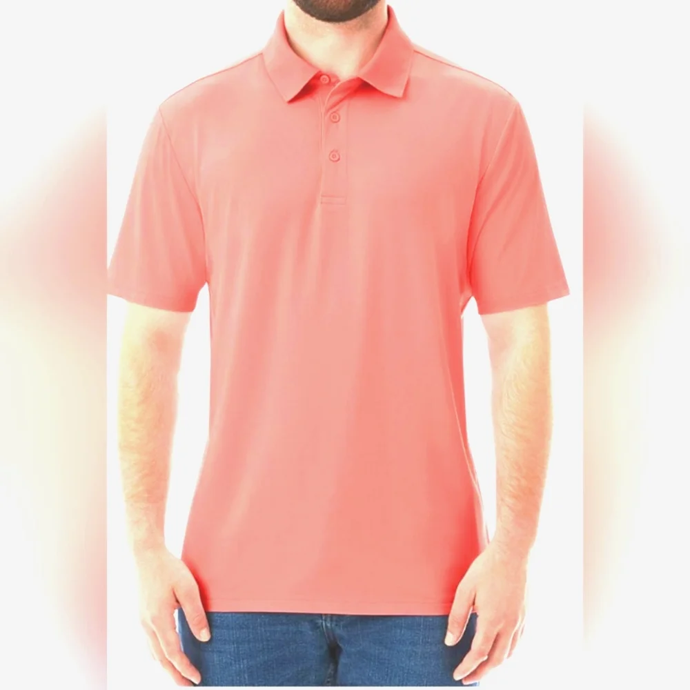 Polo Men's Short Sleeve Shirt‎ Size Medium Coral NWOT
